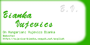 bianka vujevics business card
